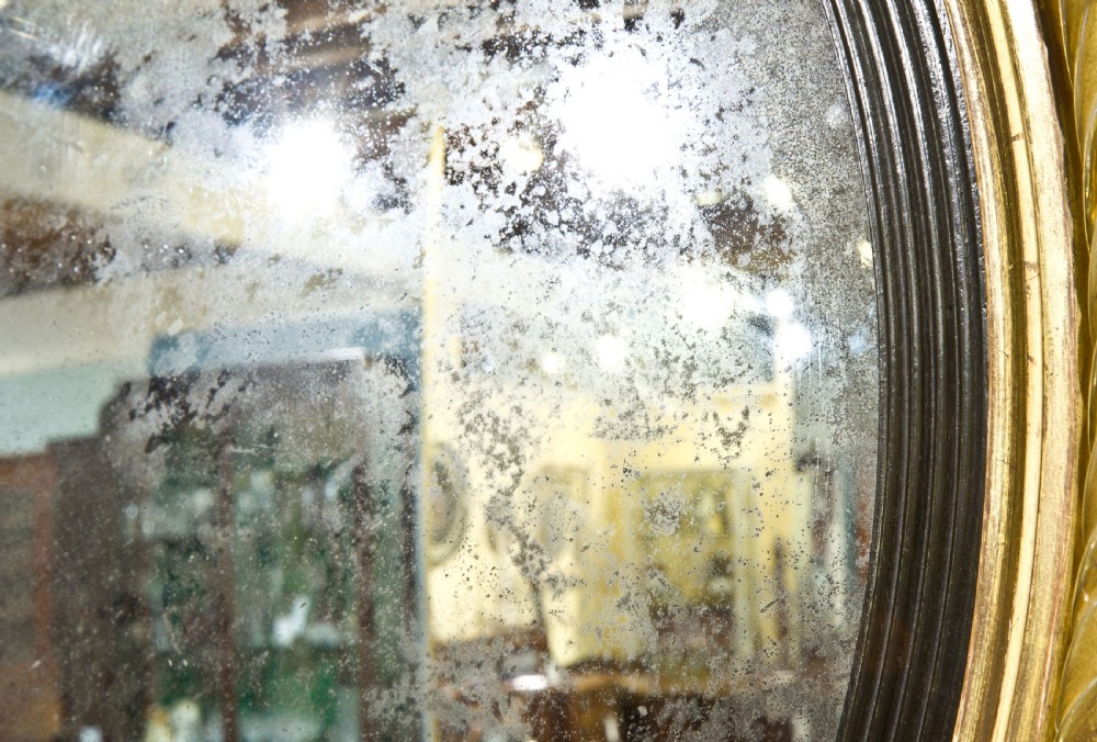 Regency giltwood convex mirror View VII
