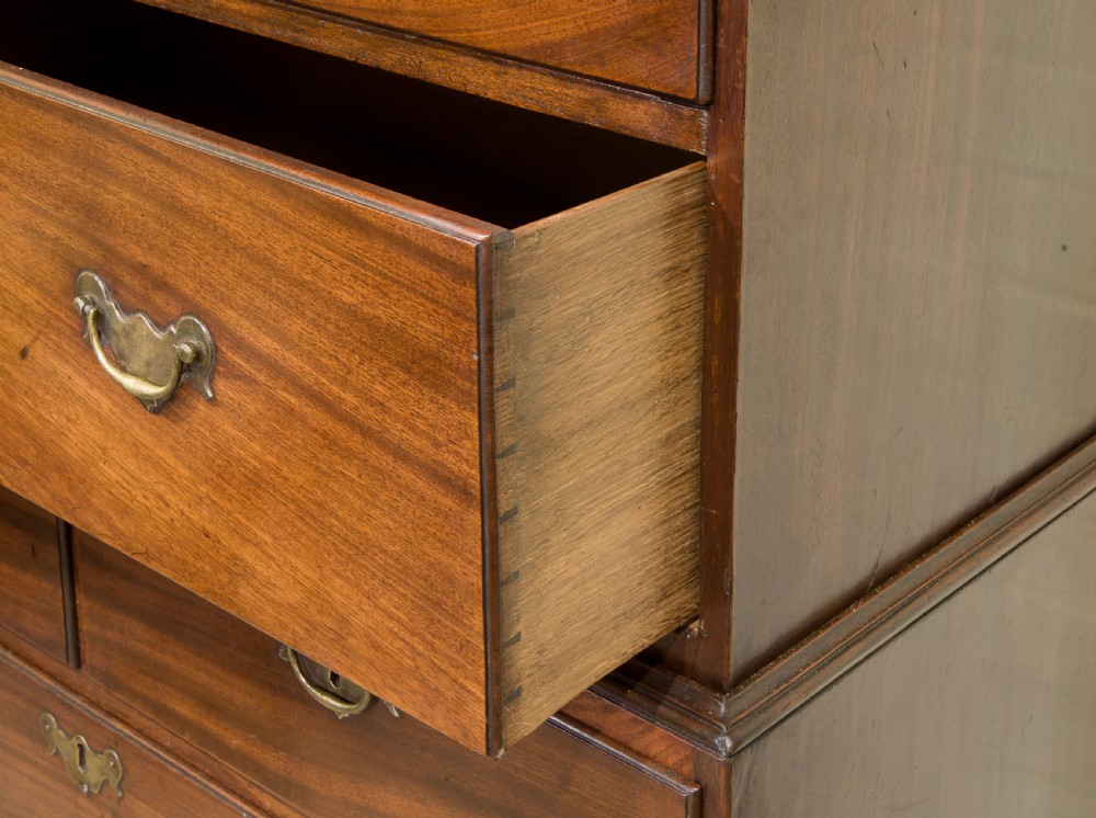 George II mahogany chest on chest View IV