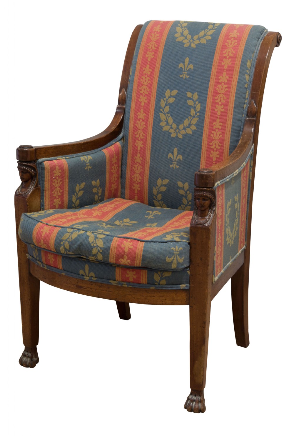 French Empire mahogany armchair c1810
