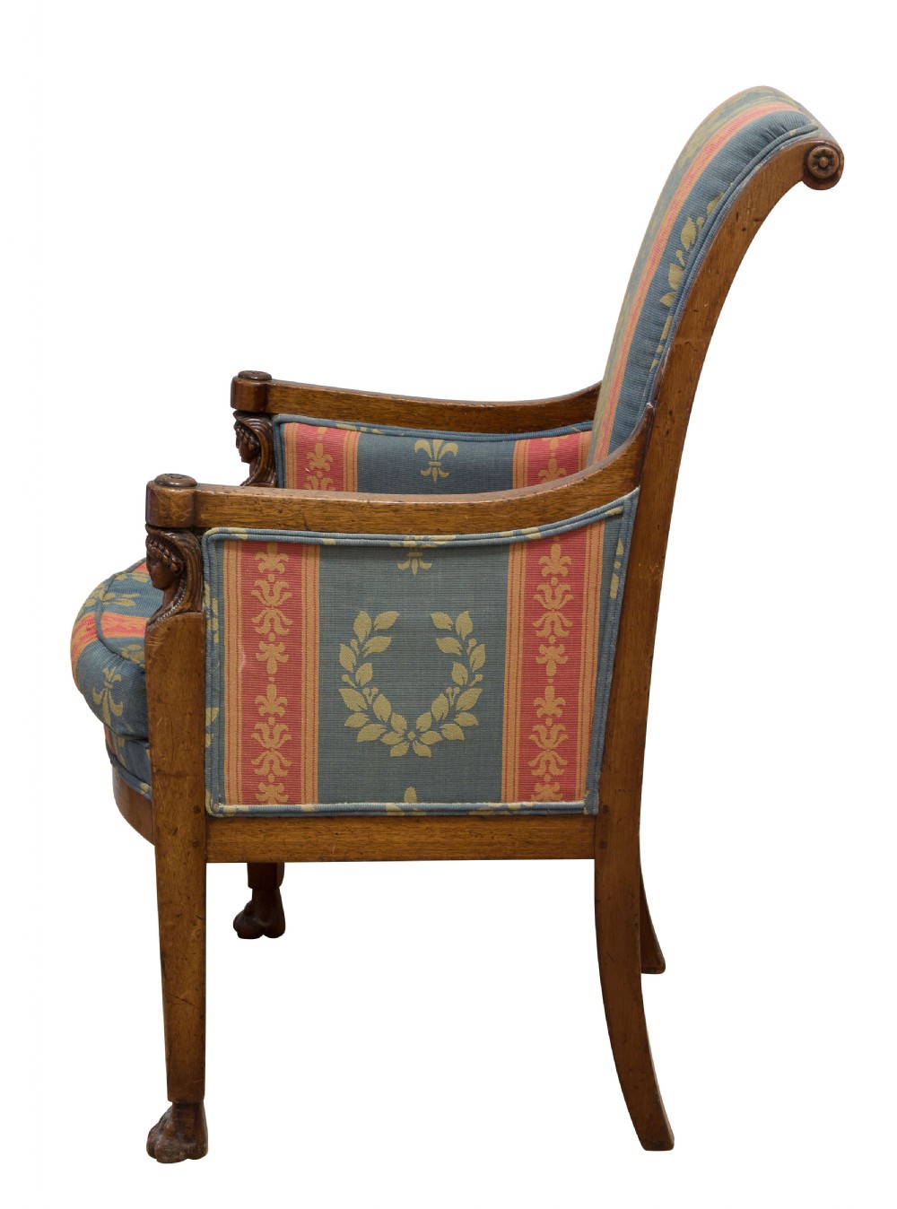 French Empire mahogany armchair c1810 View II
