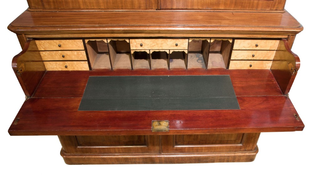 Victorian mahogany secretaire bookcase View IV