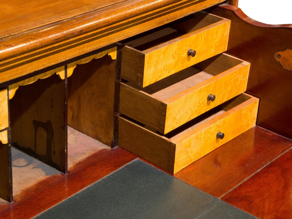 Victorian mahogany secretaire bookcase View V
