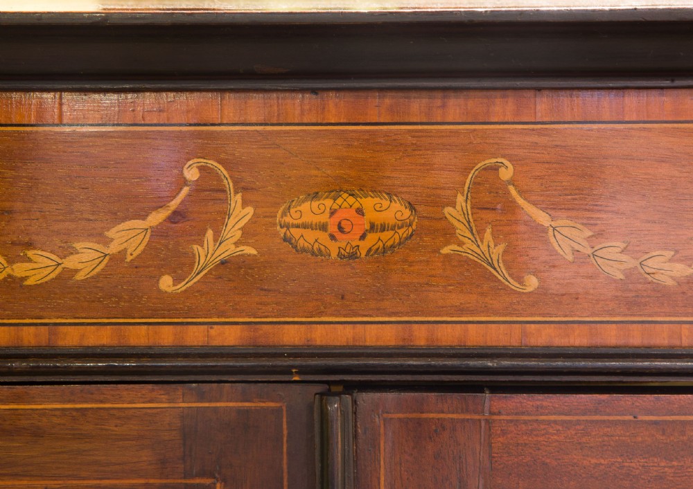 An Edwardian inlaid display cabinet View V
