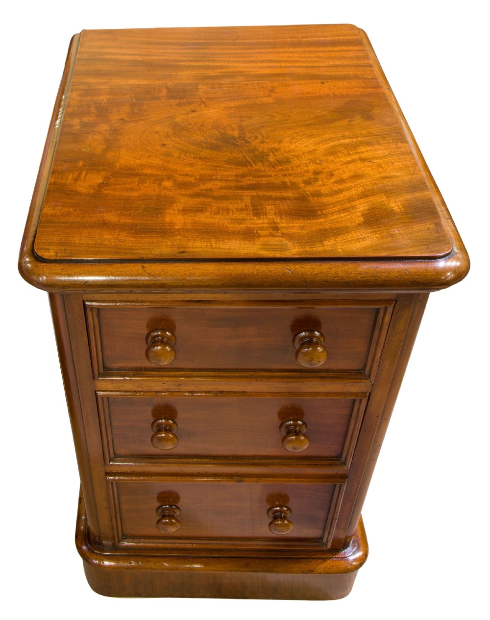 Pair of mahogany bedside chest of drawers View VIII