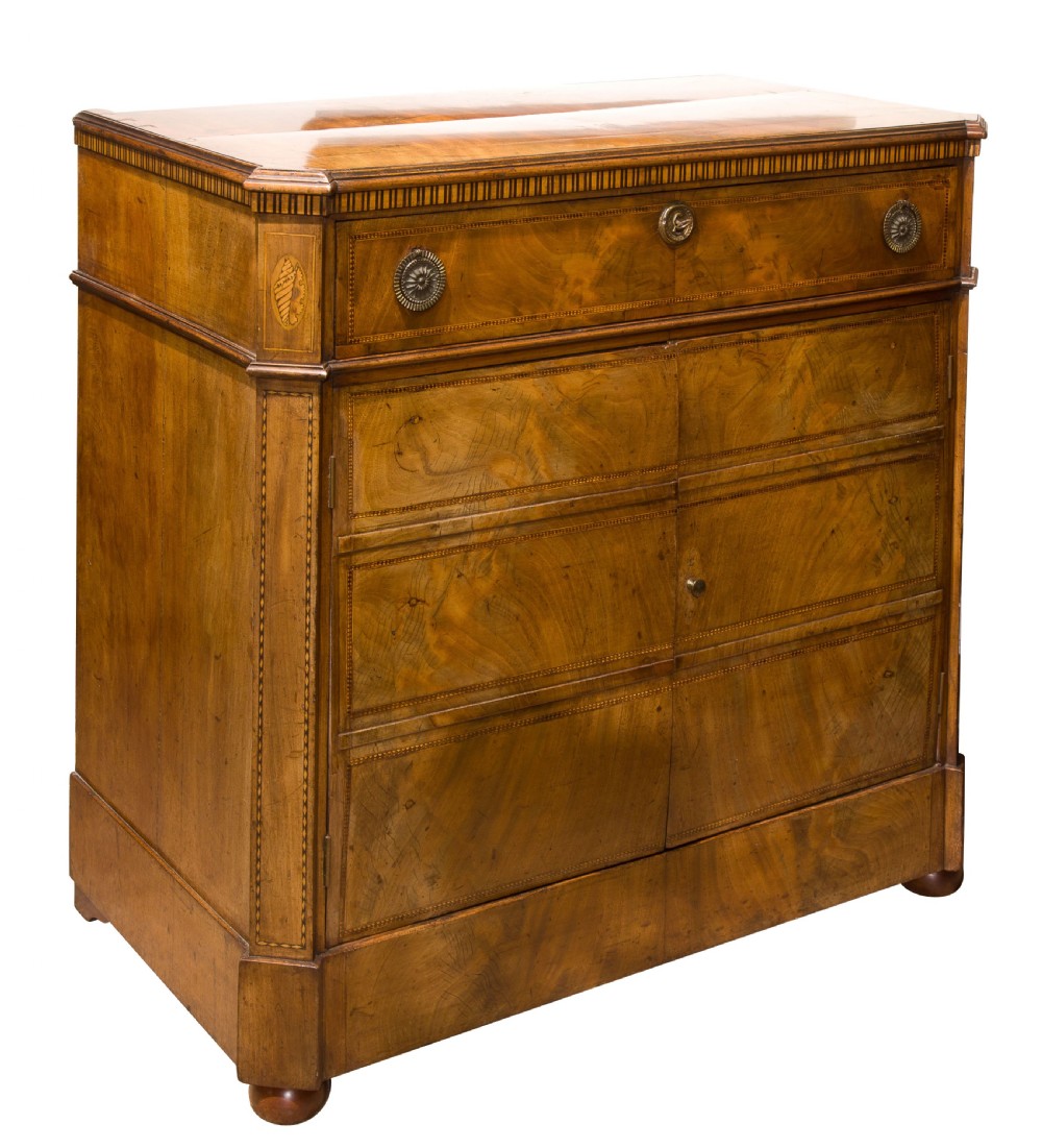Mahogany & inlaid cabinet