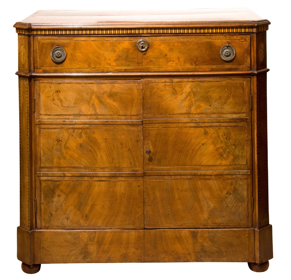 Mahogany & inlaid cabinet View III