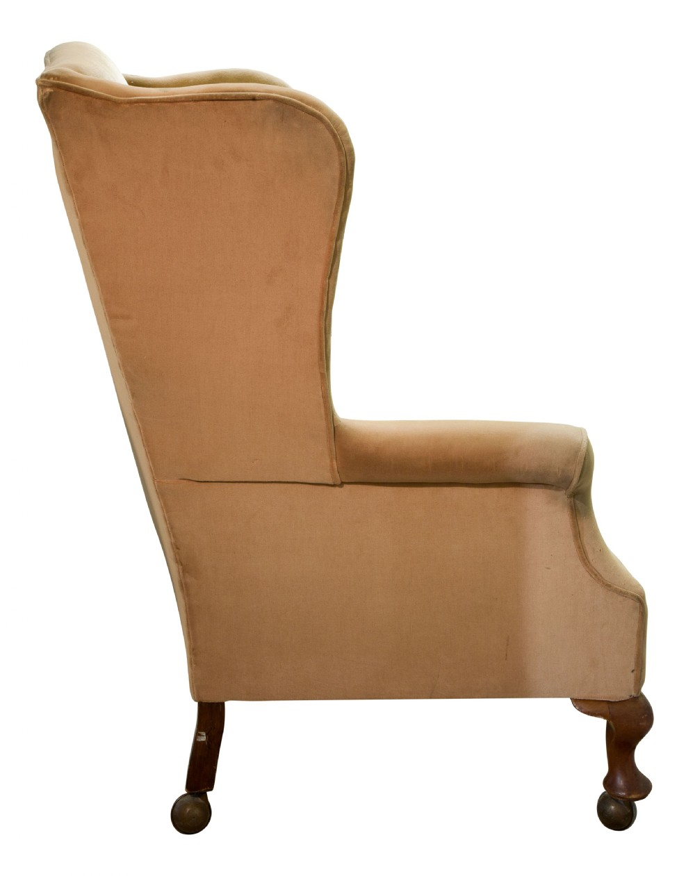 Queen Anne style wing armchair View II