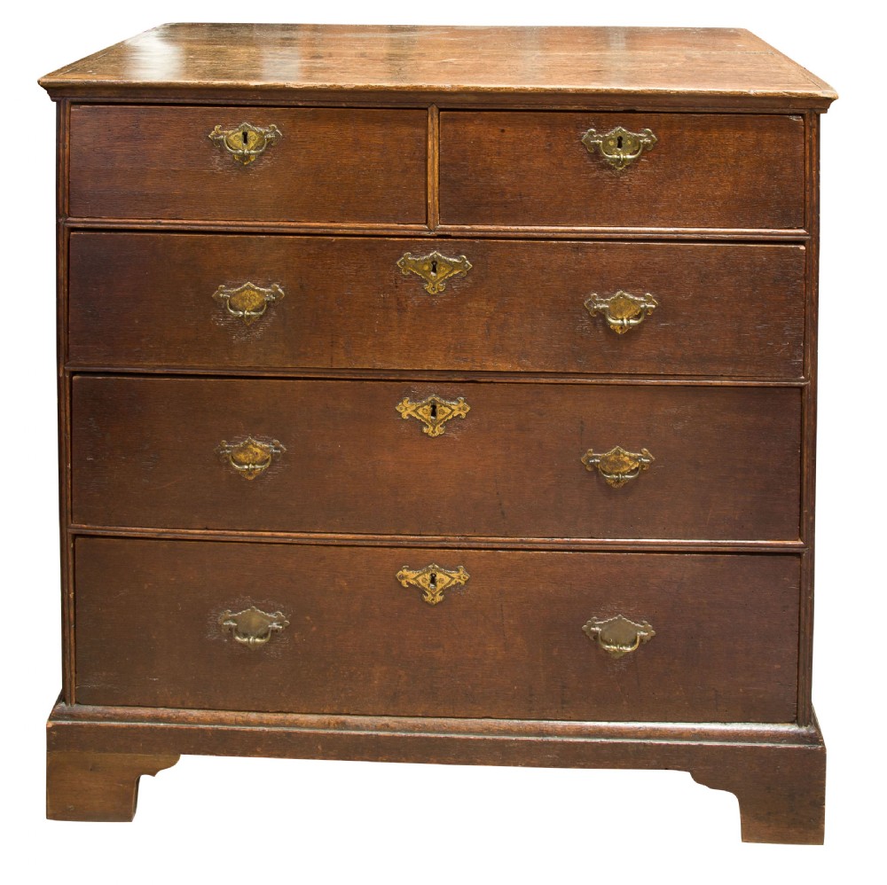 A Queen Anne Period Oak Chest of Drawers View III