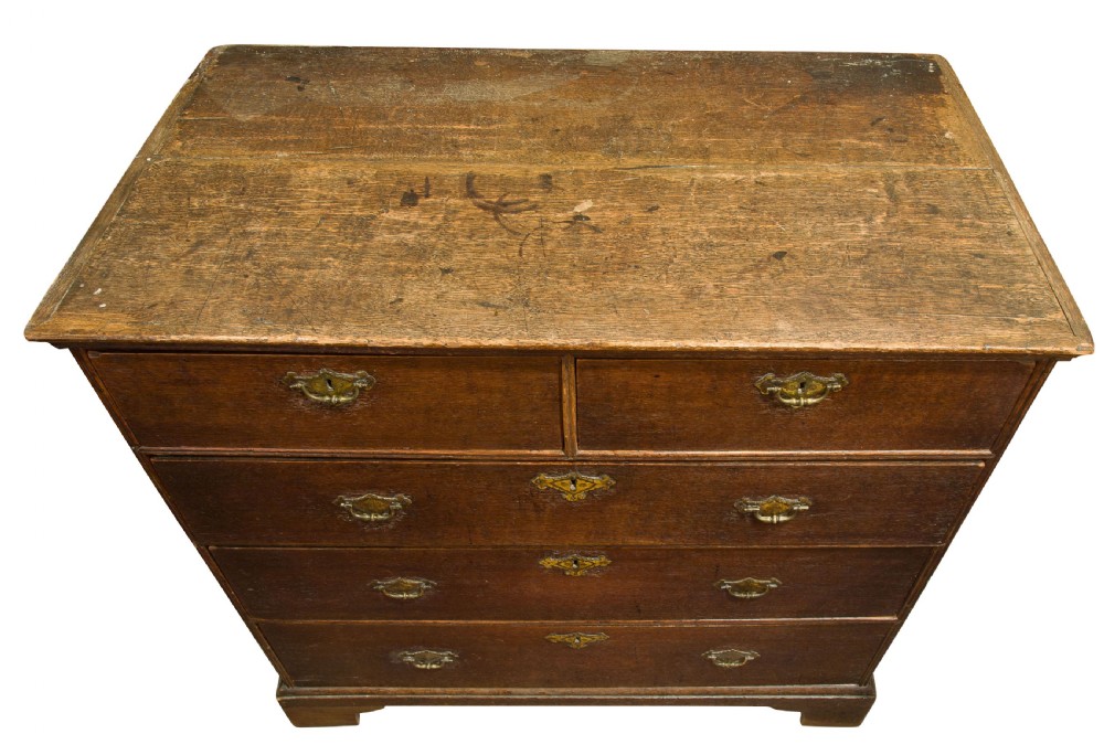 A Queen Anne Period Oak Chest of Drawers View V