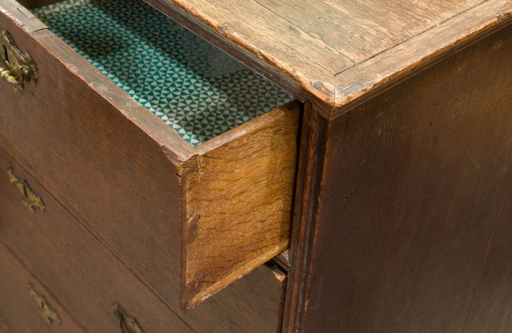 A Queen Anne Period Oak Chest of Drawers View VI
