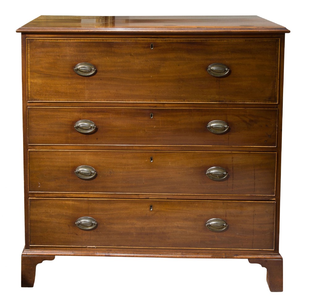 A George III Mahogany Secretaire Chest View II