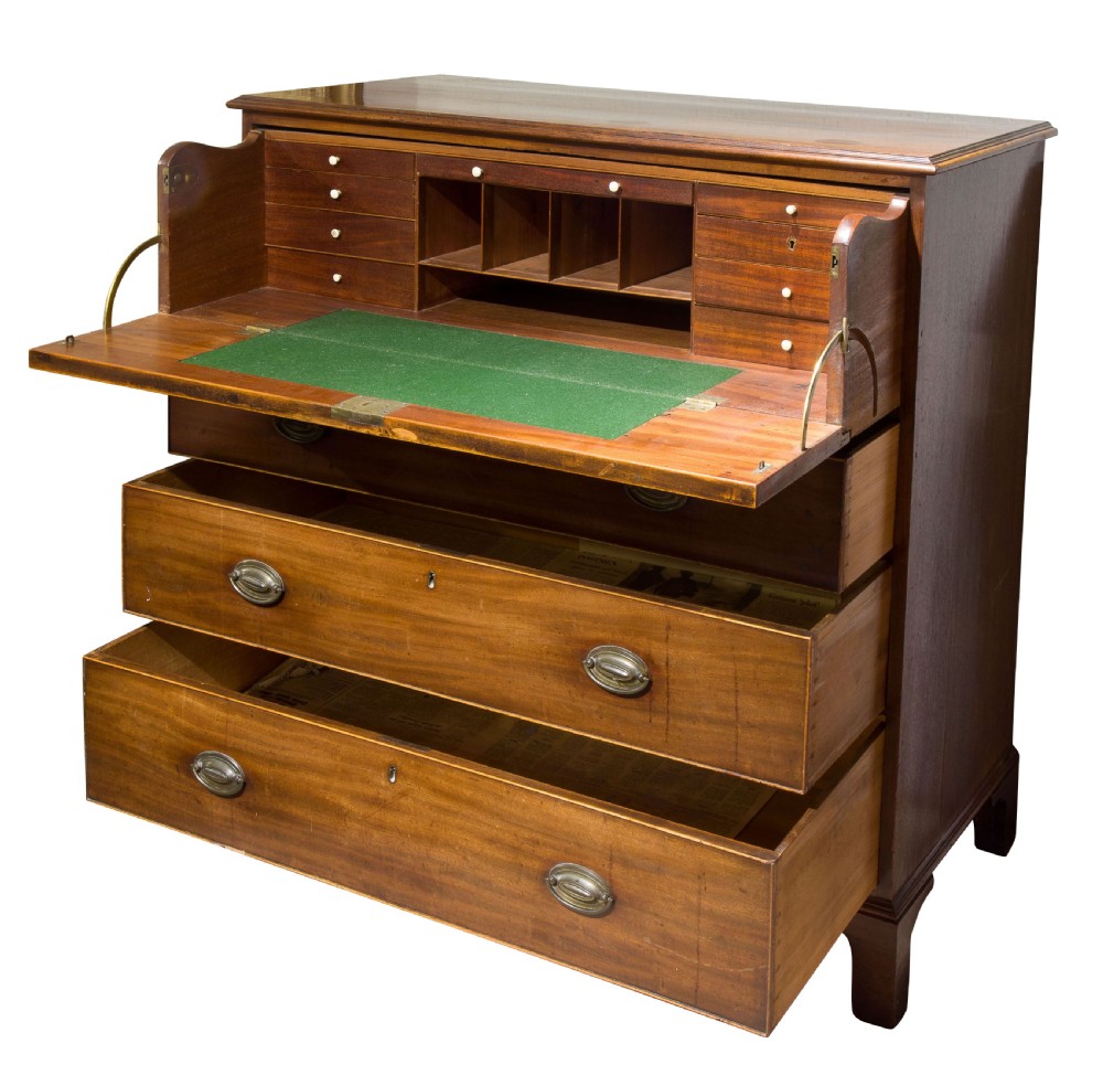 A George III Mahogany Secretaire Chest View III