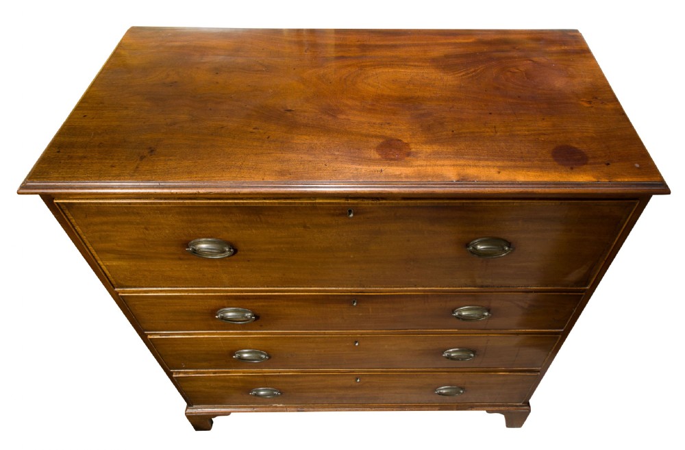A George III Mahogany Secretaire Chest View V