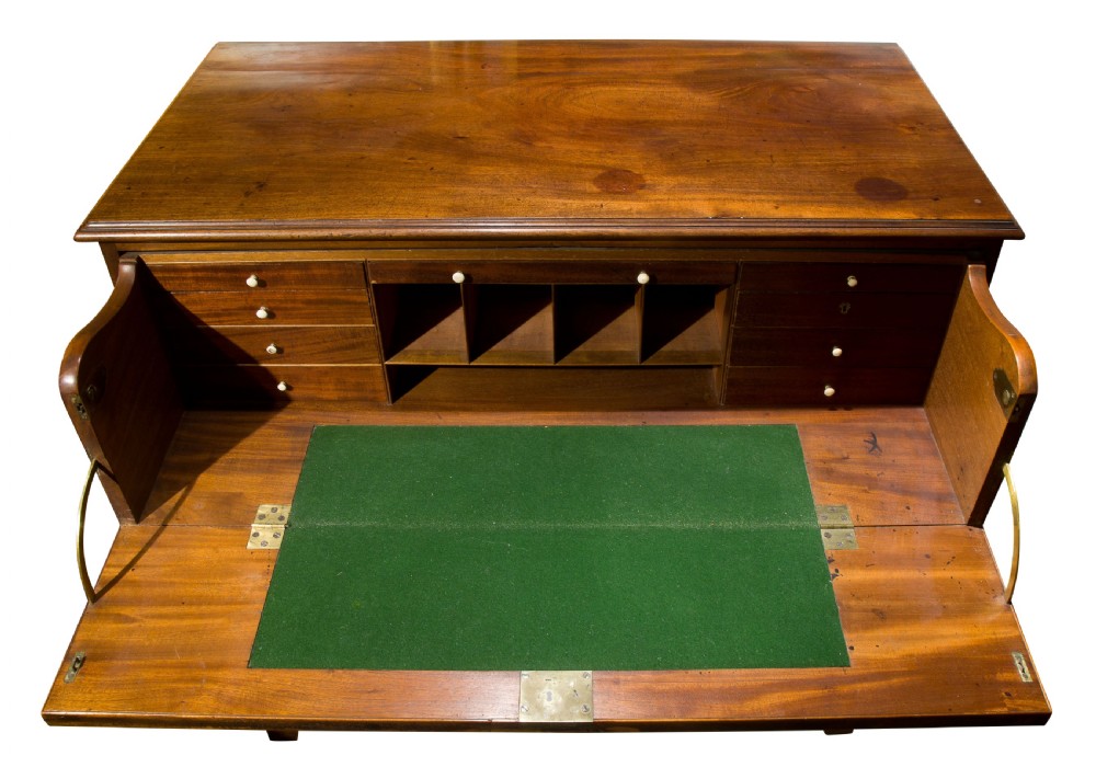 A George III Mahogany Secretaire Chest View VI