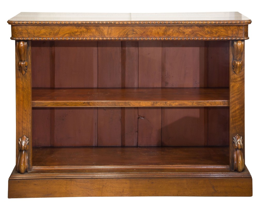 Victorian burr walnut bookcase View III