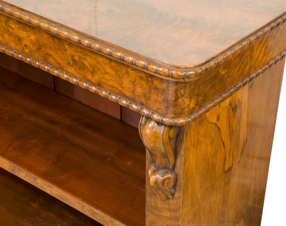 Victorian burr walnut bookcase View VI