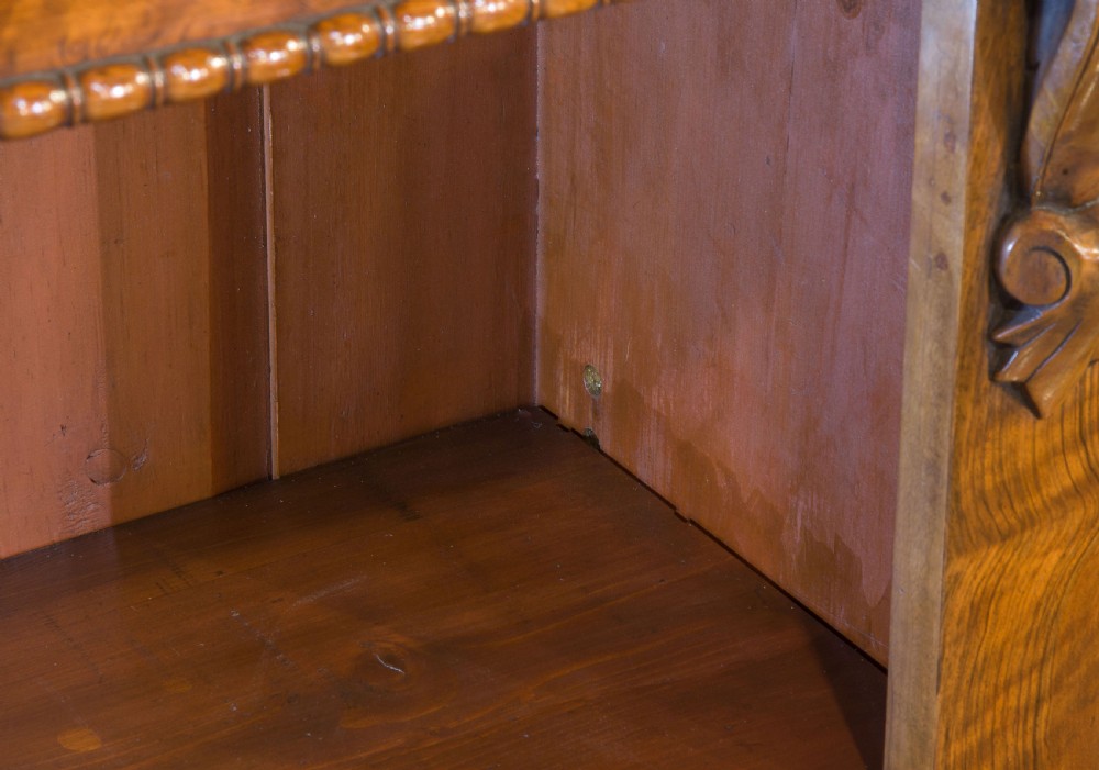 Victorian burr walnut bookcase View VII
