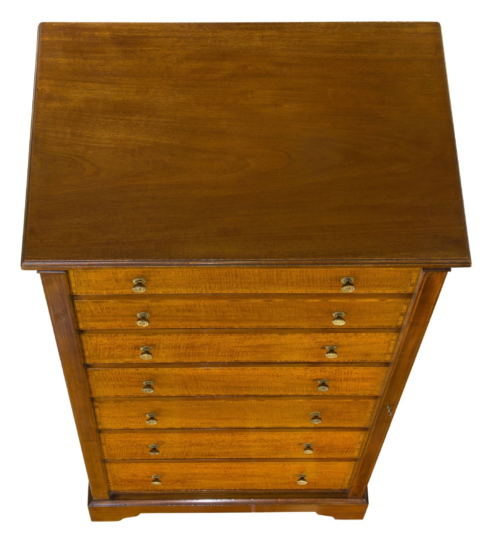 Edwardian mahogany wellington chest View V