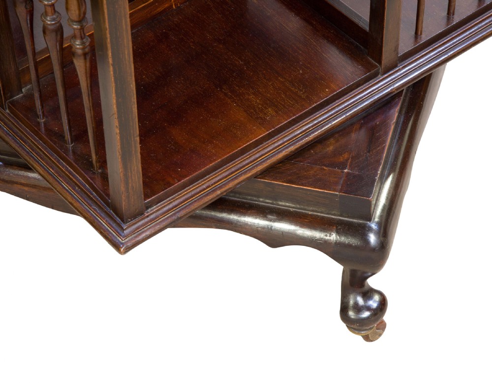 Mahogany revolving bookcase View VI