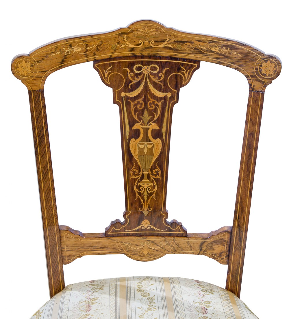Set of 6 rosewood salon chairs View V