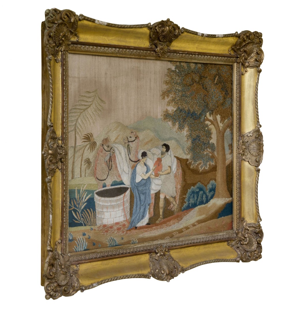A fine mid 19thC Woolwork picture of 
