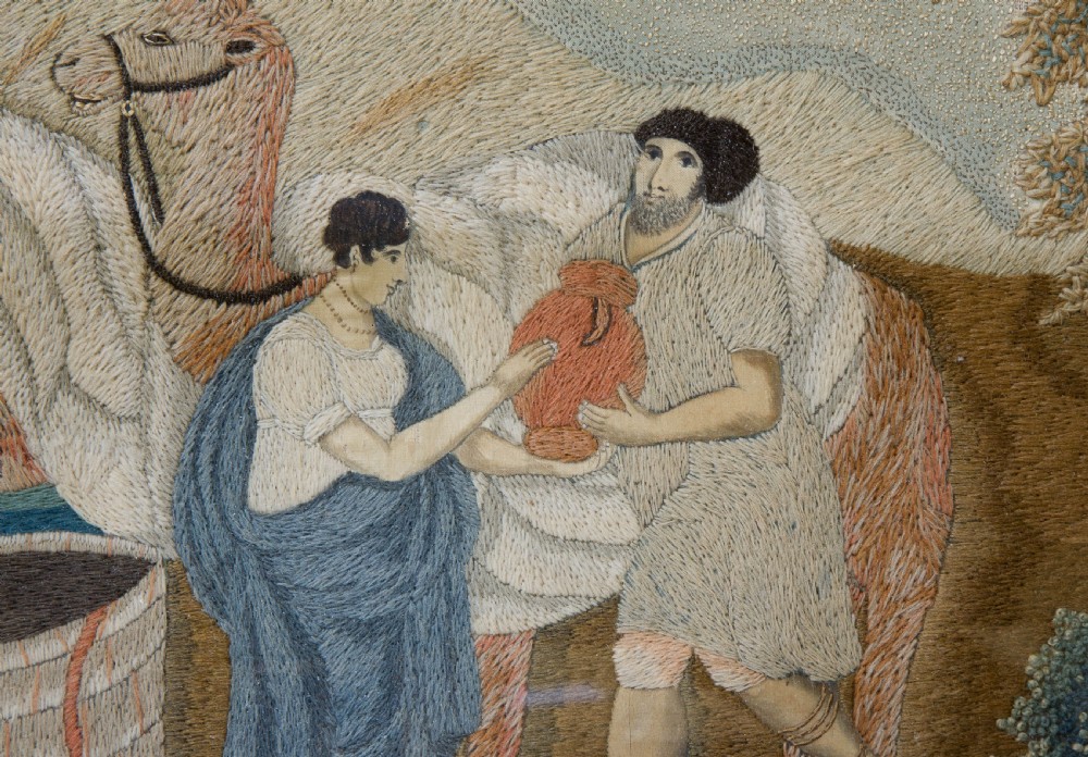 A fine mid 19thC Woolwork picture of 