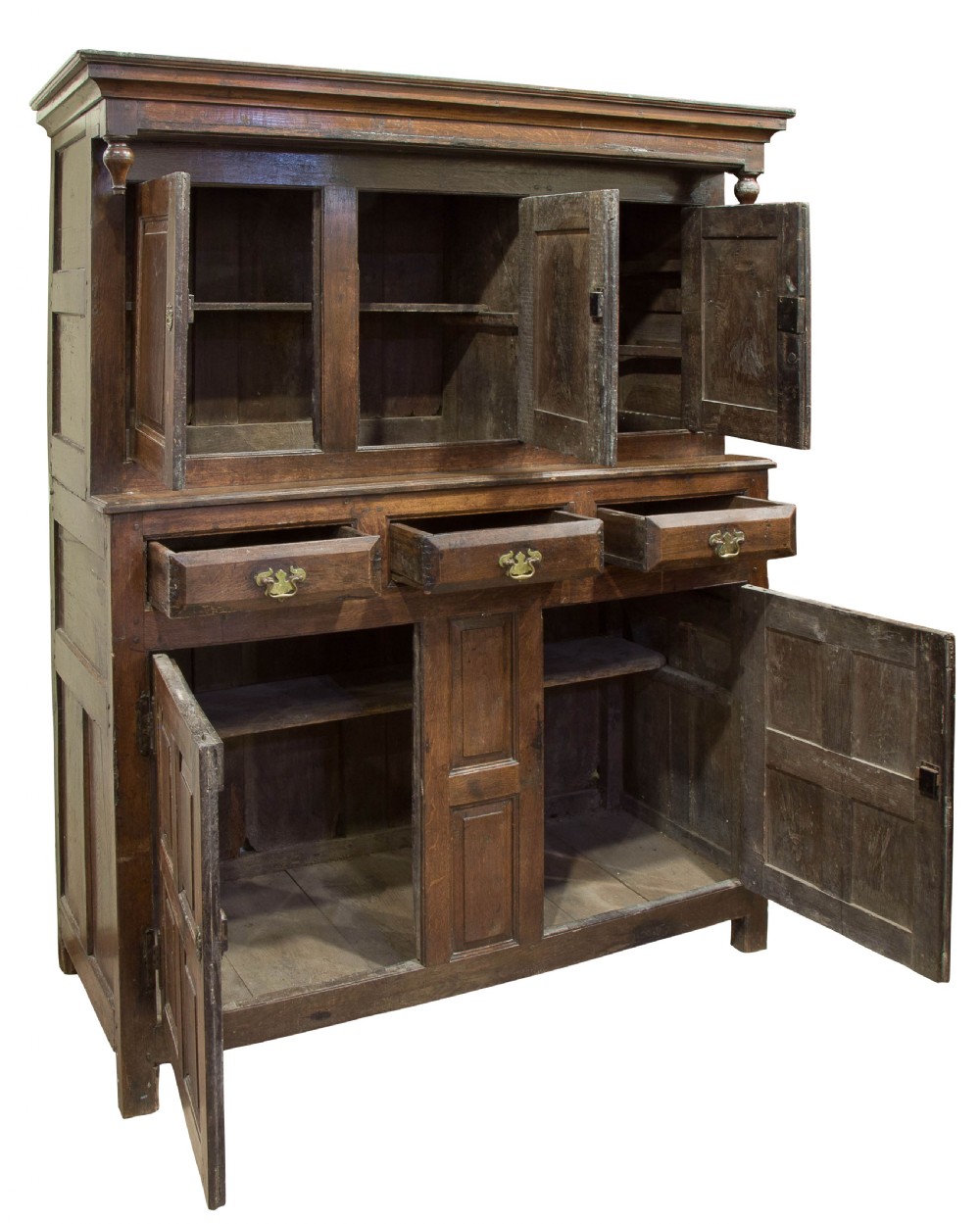 A late 17thCentury Welsh Oak Court Cupboard View III