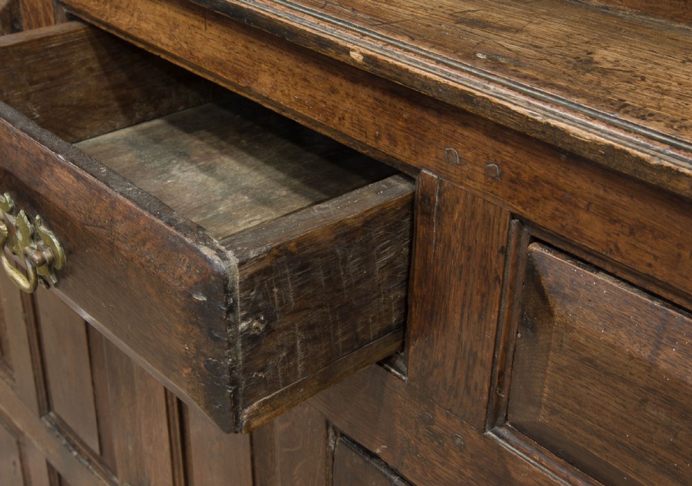 A late 17thCentury Welsh Oak Court Cupboard View IV