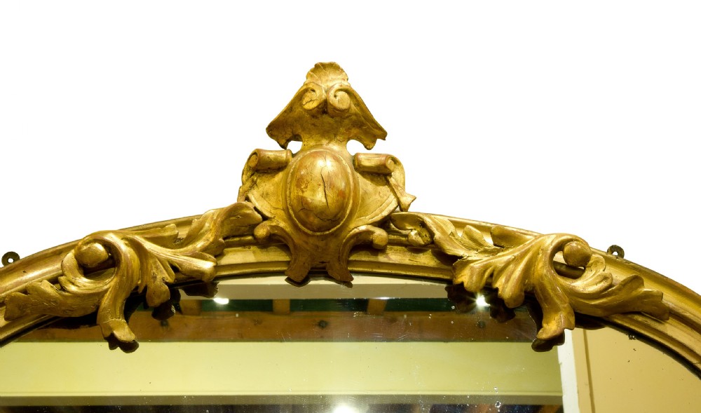 A mid Victorian Carved Giltwood Overmantel Mirror View V