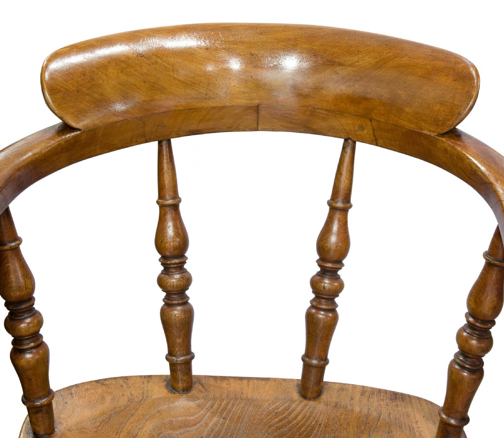 An Ash & Elm Smokers Bow Armchair View V