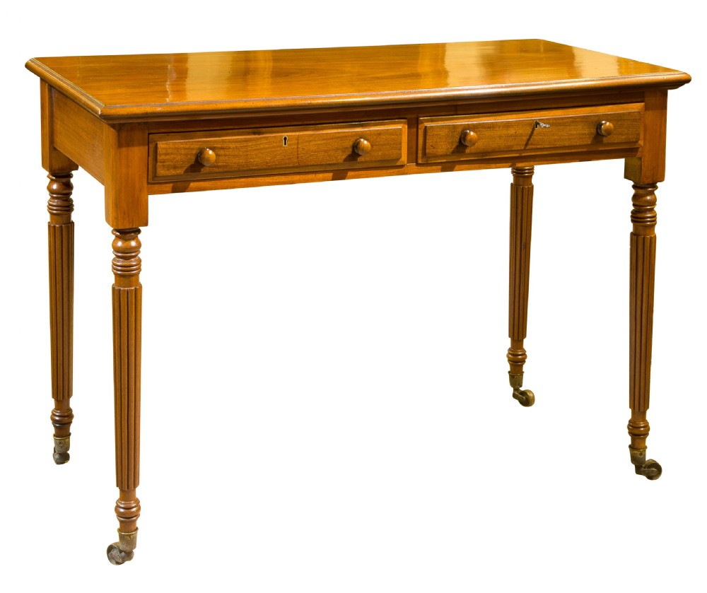 Mahogany 2 Drawer Side Table