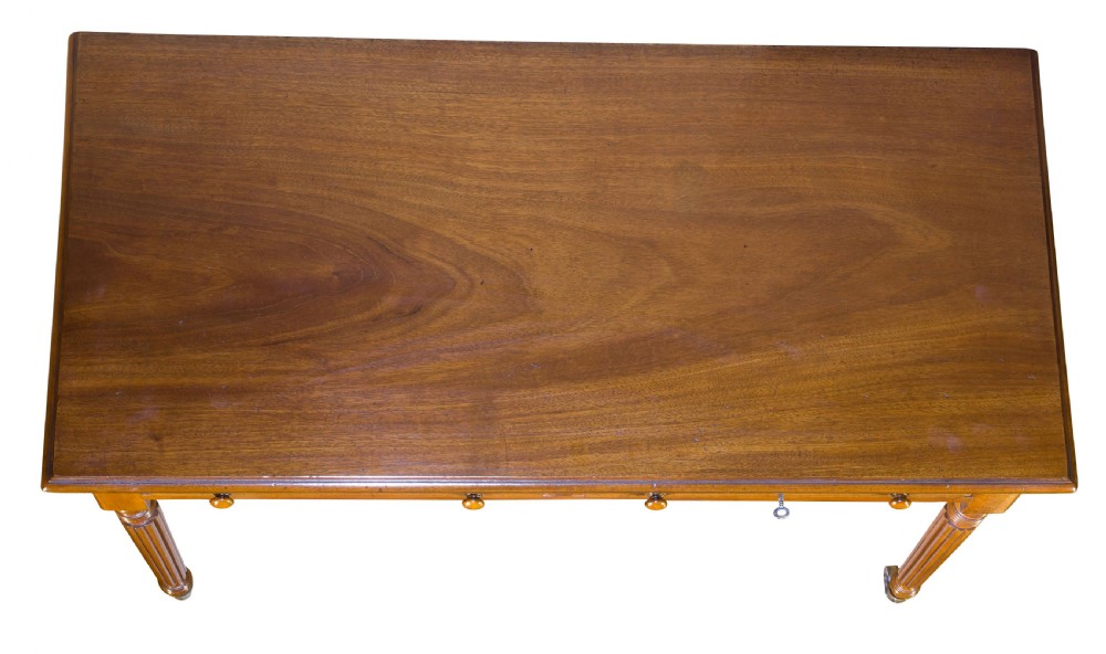 Mahogany 2 Drawer Side Table View IV