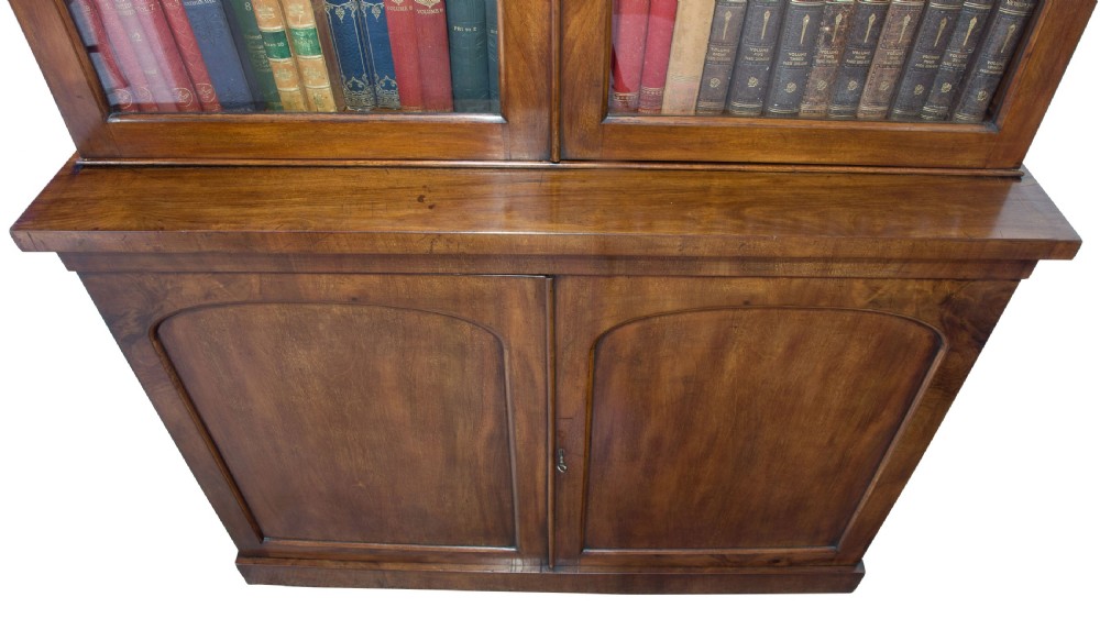Victorian mahogany chiffonier bookcase c1860 View IV