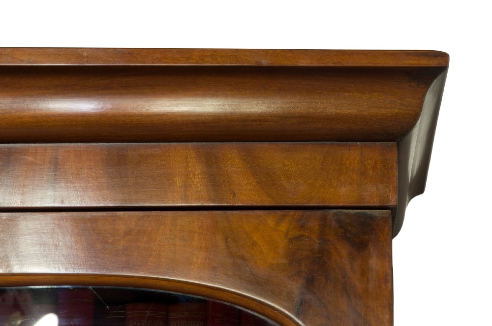 Victorian mahogany chiffonier bookcase c1860 View V