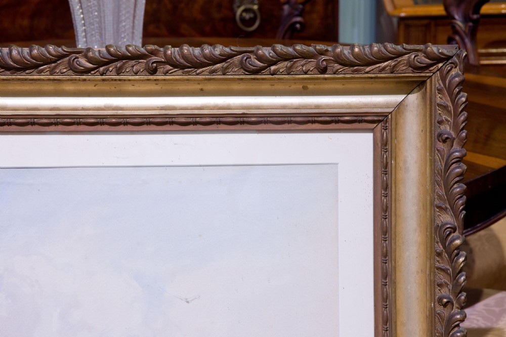 Large pair of watercolours by E W Nevil View XIII