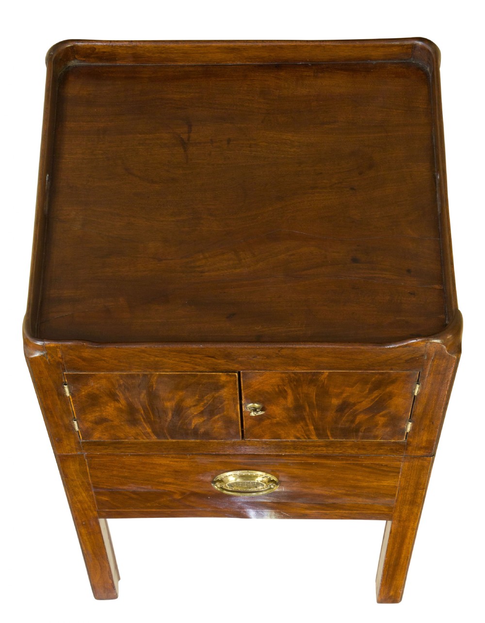 Geo III tray top bedside commode View III