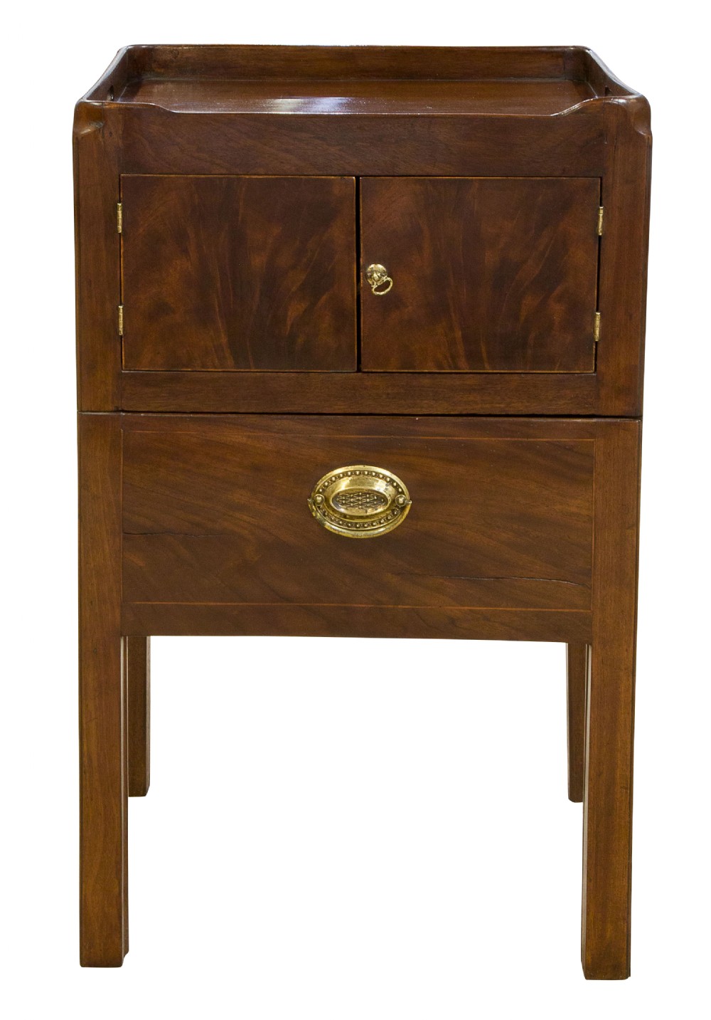 Geo III tray top bedside commode View IV