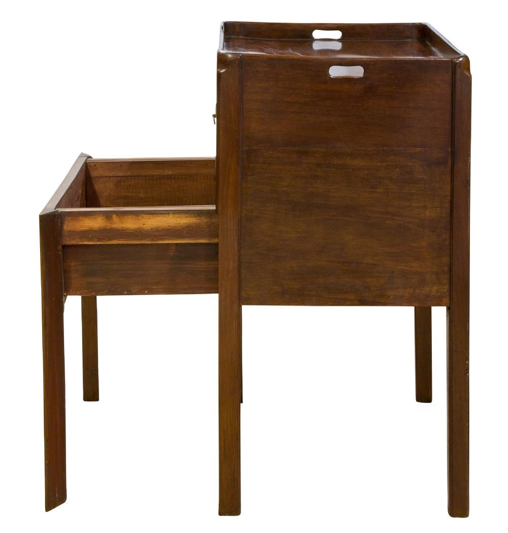 Geo III tray top bedside commode View VI
