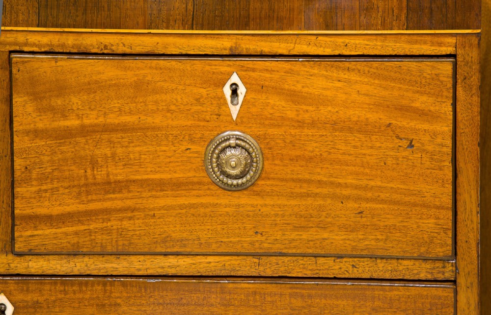 Regency mahogany & rosewood crossbanded chest of drawers View VIII