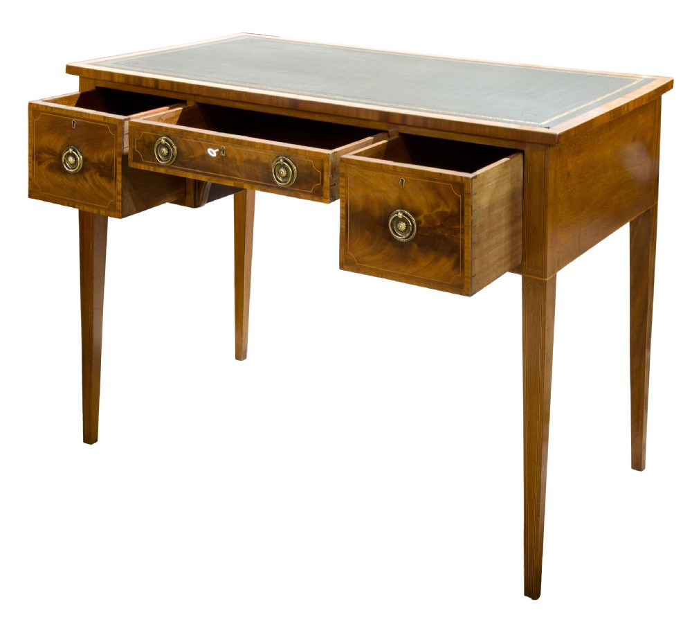 Inlaid mahogany writing table View II