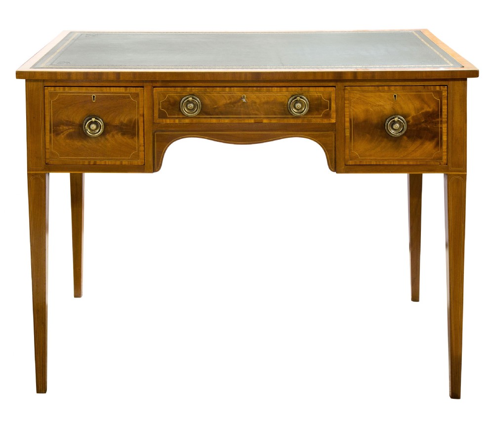 Inlaid mahogany writing table View III