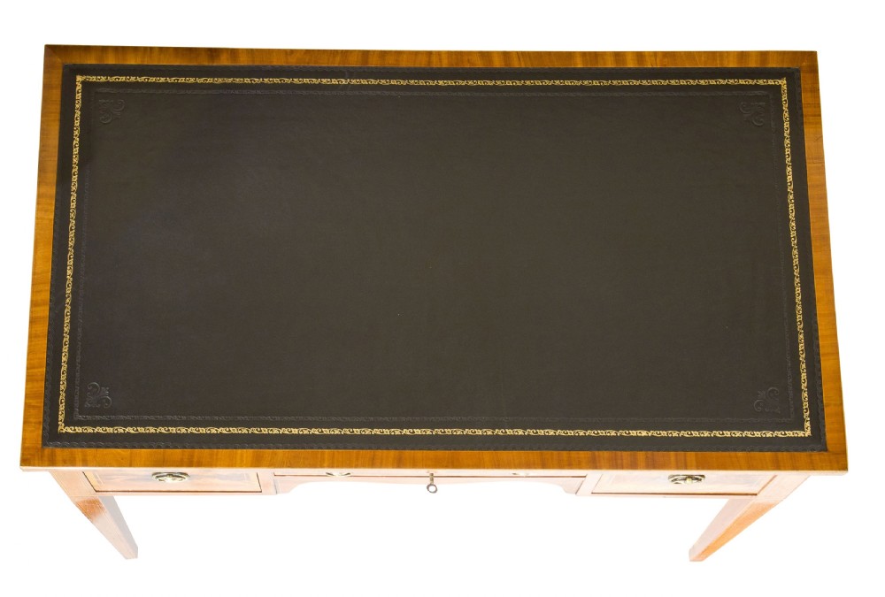 Inlaid mahogany writing table View V