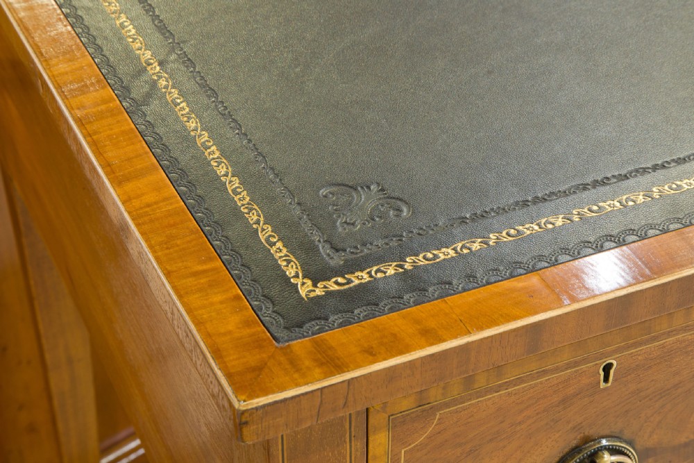 Inlaid mahogany writing table View VI