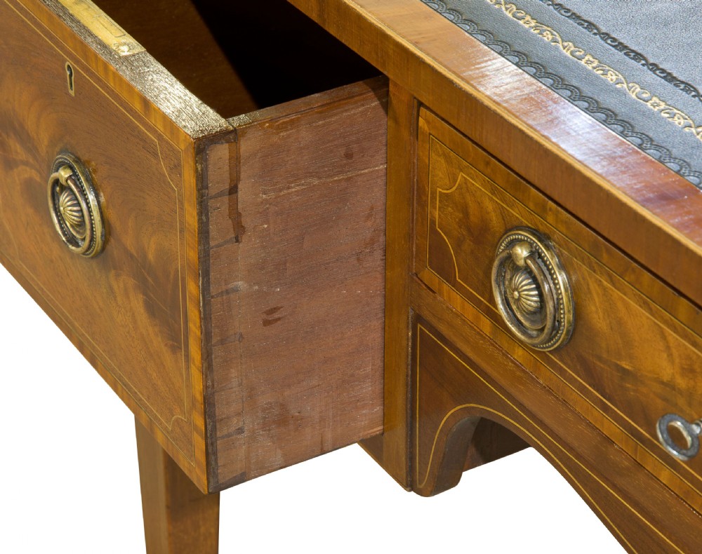 Inlaid mahogany writing table View VII