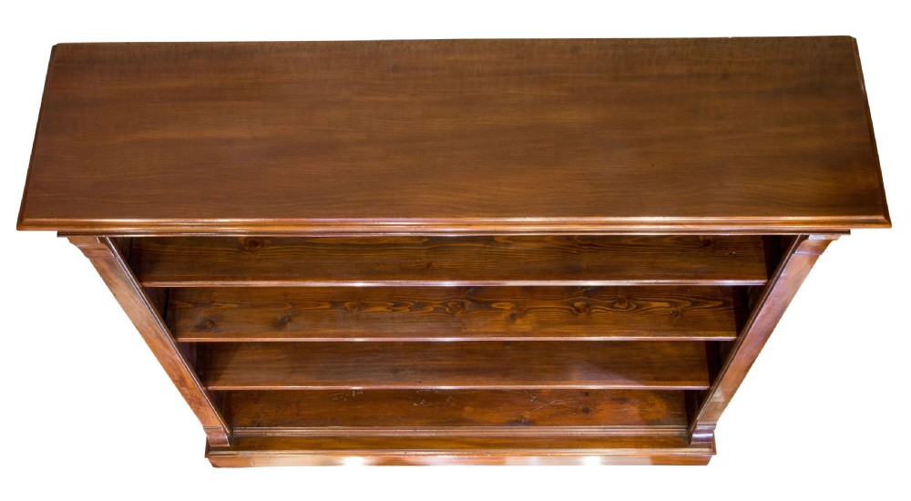 Early Victorian mahogany open bookcase View IV