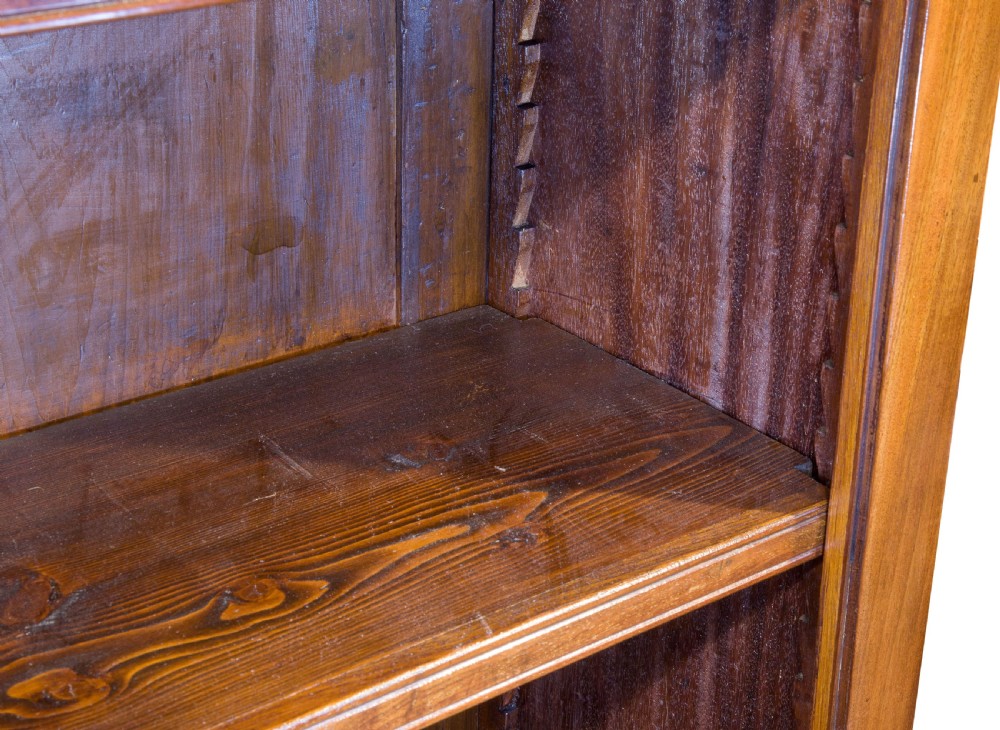 Early Victorian mahogany open bookcase View V
