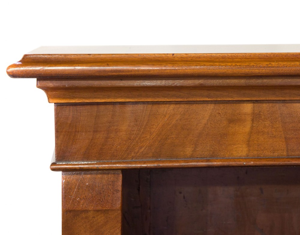 Early Victorian mahogany open bookcase View VI