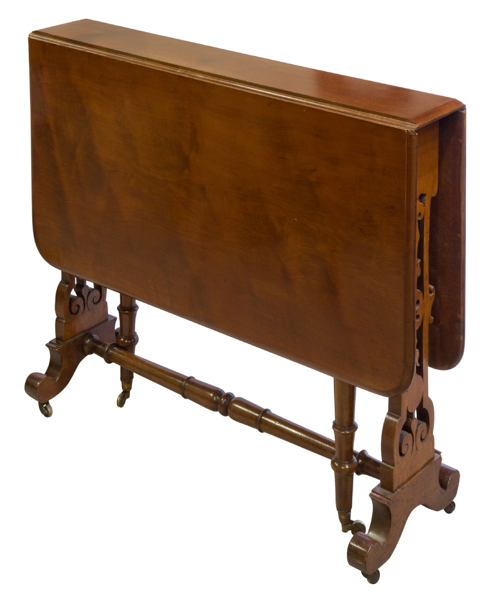 Mahogany fret end Sutherland table