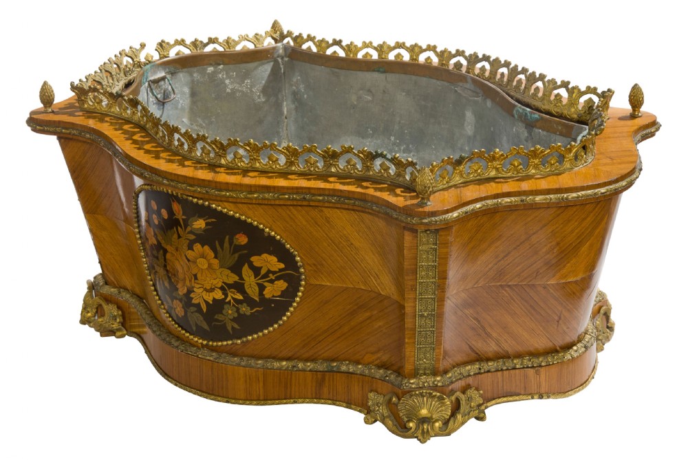 19thc French metal mounted jardiniere