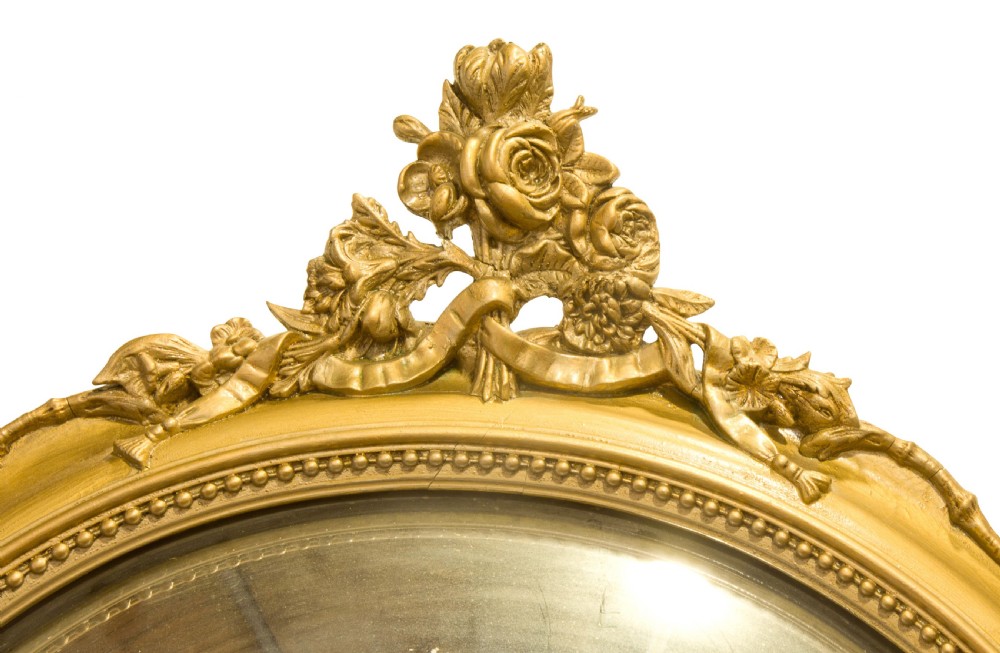 Victorian convex wall mirror View IV